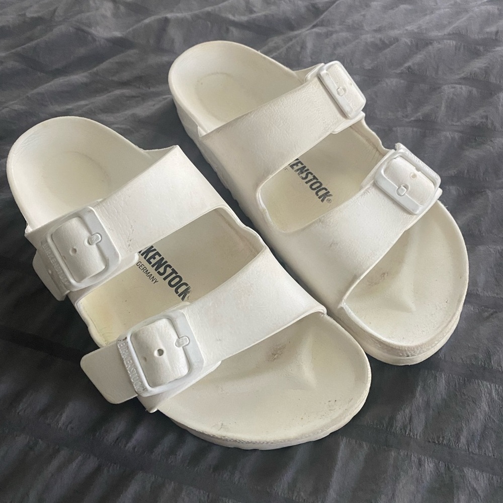 EVA white Birkenstocks